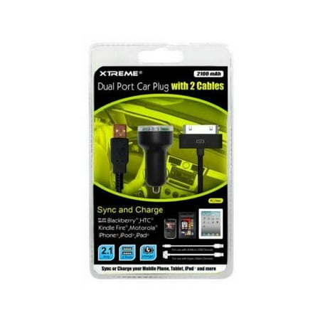 Retail Packaging Black Xtreme 59056 Car Charger for iPhone 5